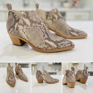 Dolce Vita Snake Print Leather Boots